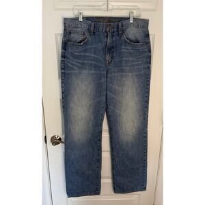 American Eagle Men’s 34x34 Classic Straight Jeans Blue 100% Cotton Medium Wash